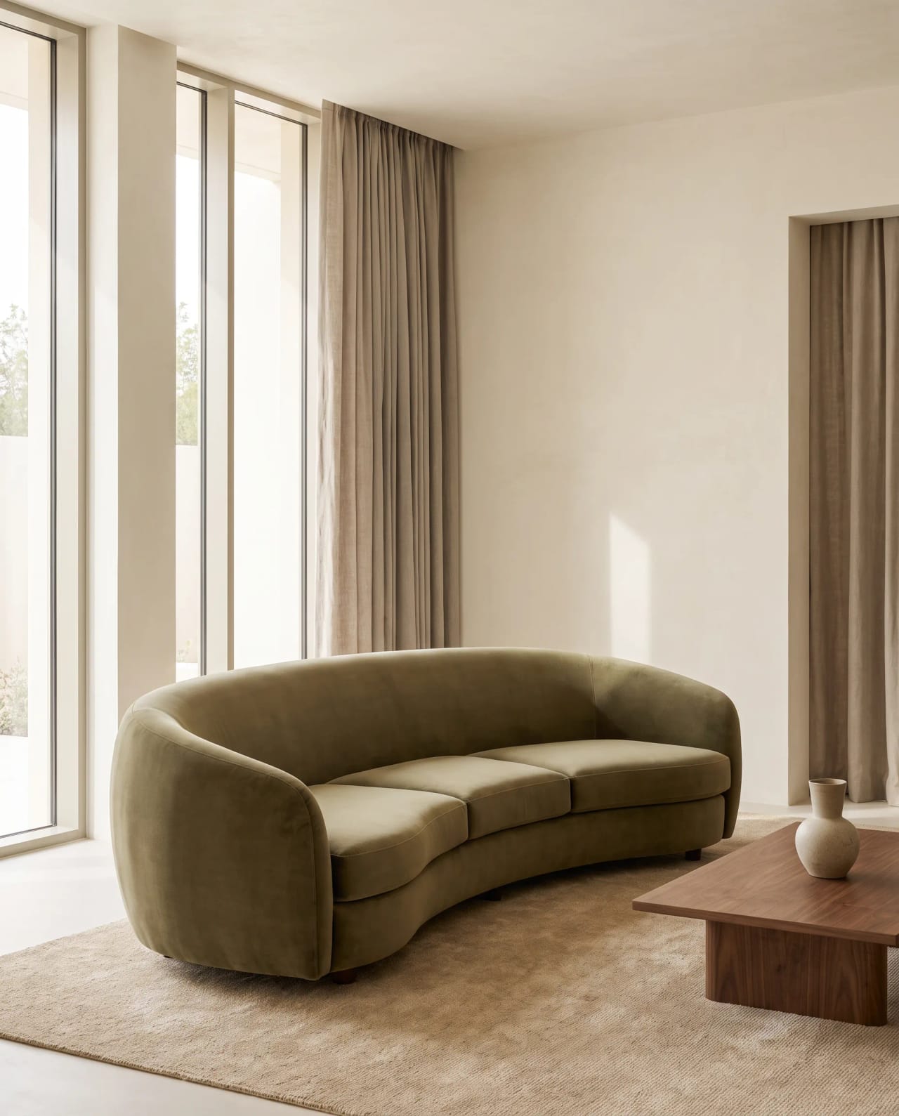 Byblos Curved Sofa