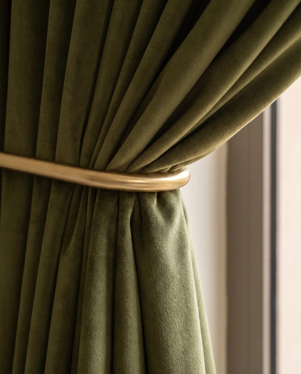 Olive velvet, five metres tall: close-up
