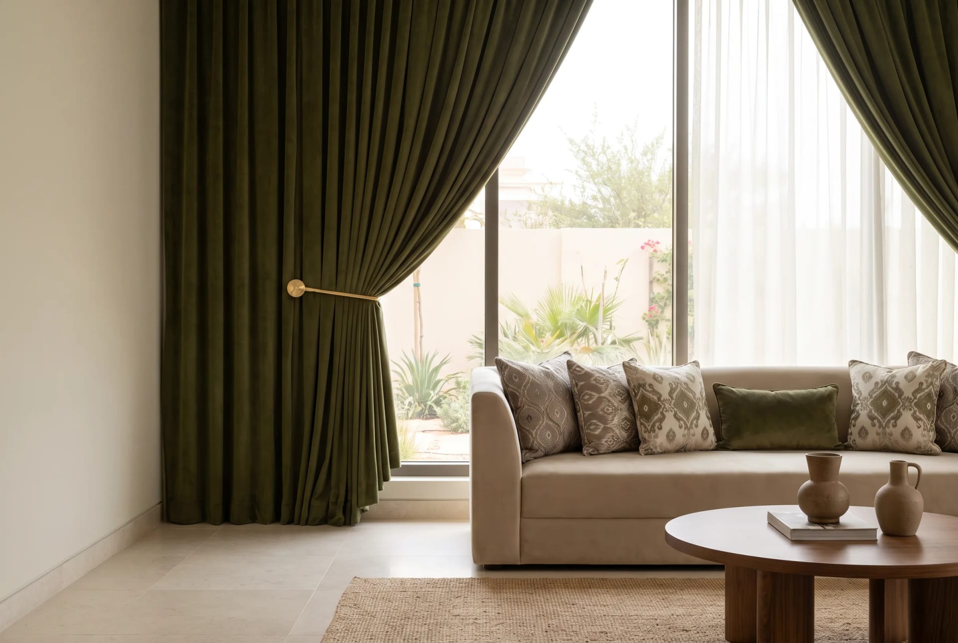 Olive velvet, five metres tall