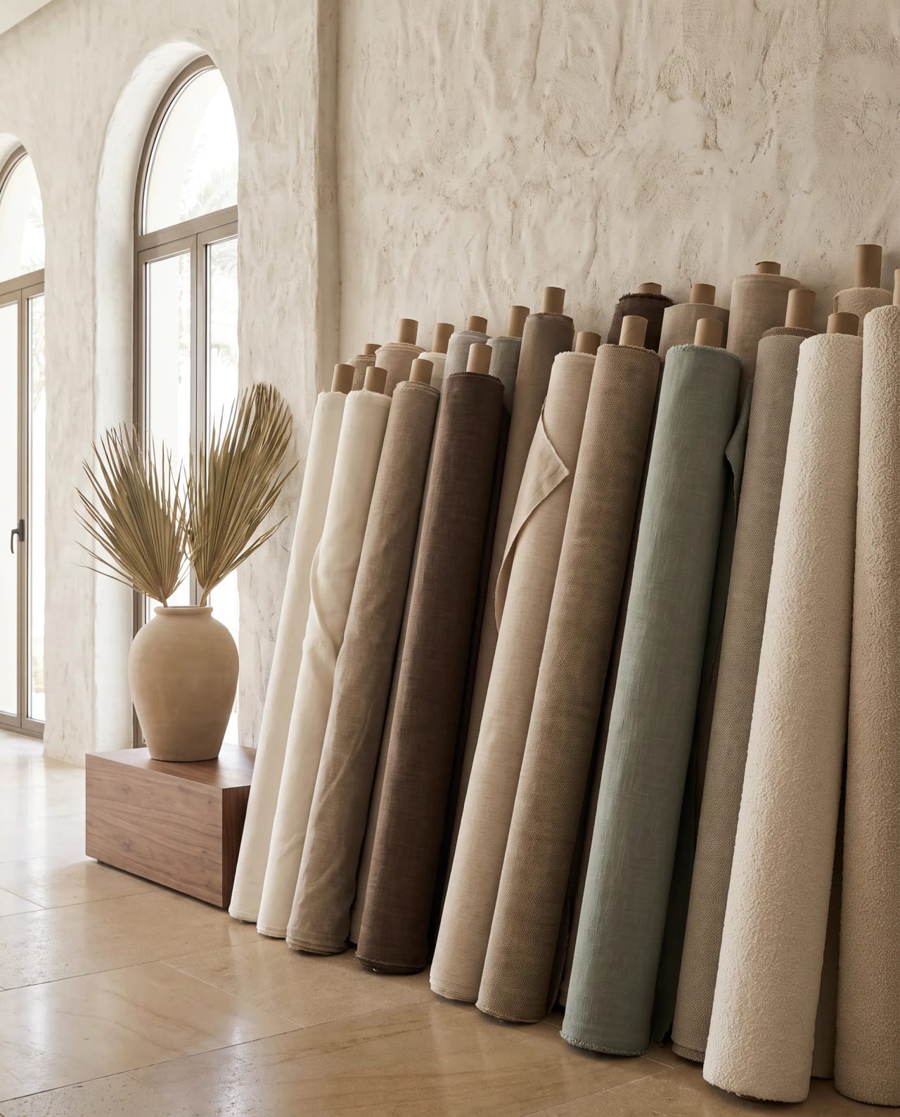 Choose fabrics and colours